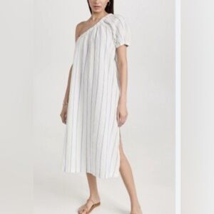 Madewell Striped Off-Shoulder Dress